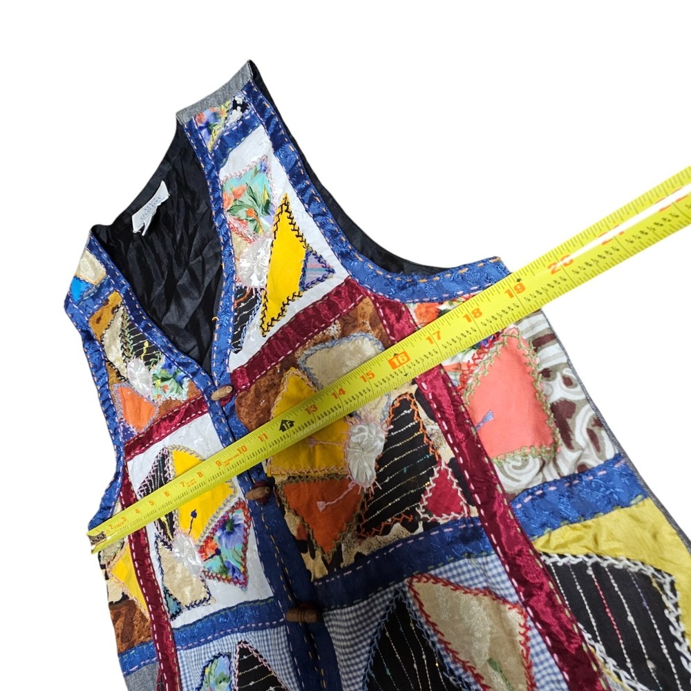 Colorful Patchwork Vest - Picture 7 of 10